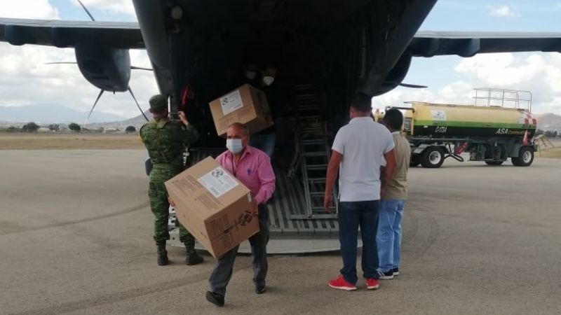 Recibe Oaxaca segundo cargamento de vacunas contra el COVID-19
