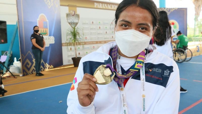 Rebeca Cortez gana la primera medalla de oro para Oaxaca en paraatletismo