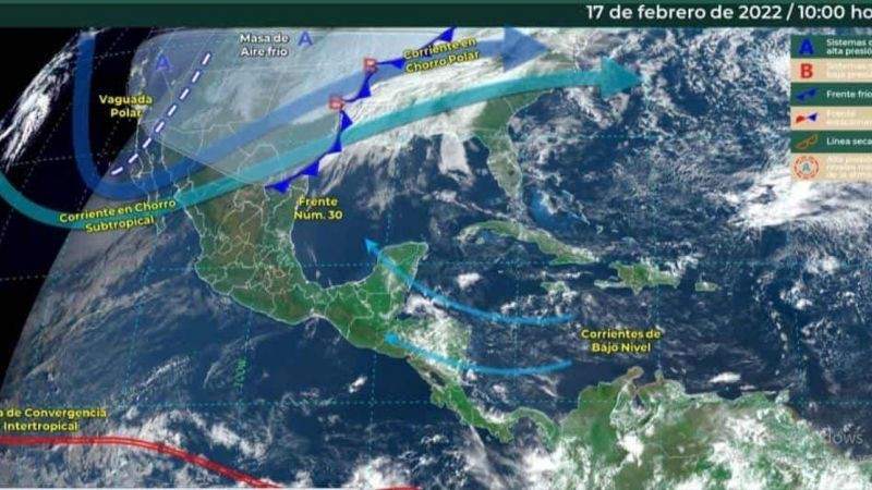 Viento, lluvia y temperaturas bajas acompañarán al Frente Frío 30: CEPCO