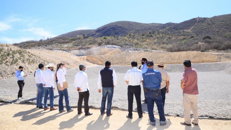 Supervisa Semaedeso obras de ampliación del relleno sanitario en Santa María del Tule