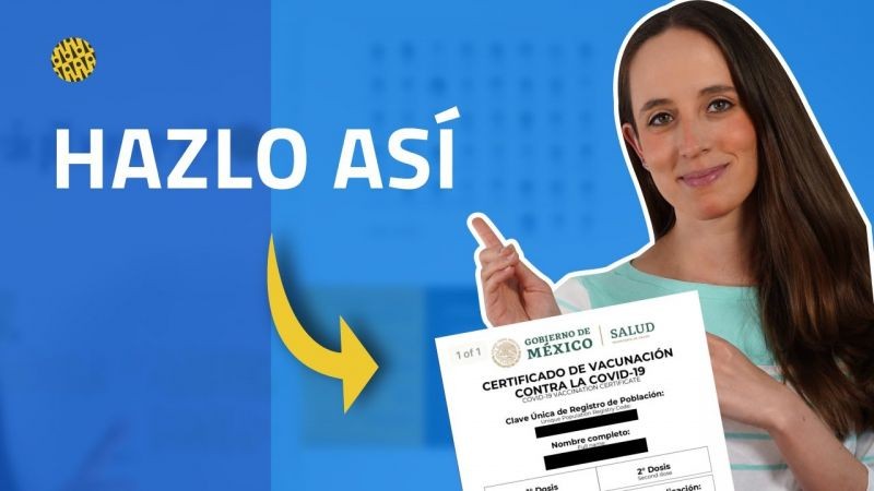 COVID-19 en México: cómo corregir el certificado de vacunación con apoyo del INAI