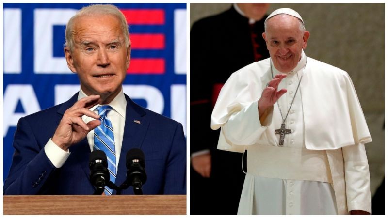 El papa Francisco recibirá a Joe Biden el 29 de octubre en el Vaticano