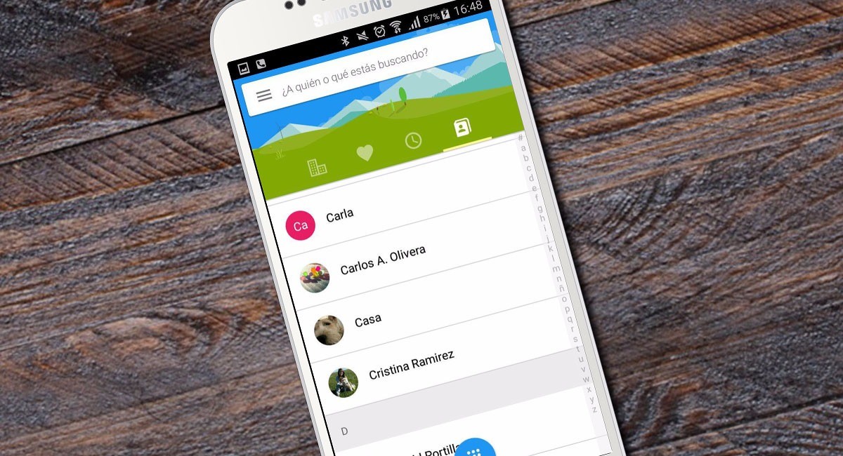 App de llamadas en Samsung. (foto: Xataka Android)