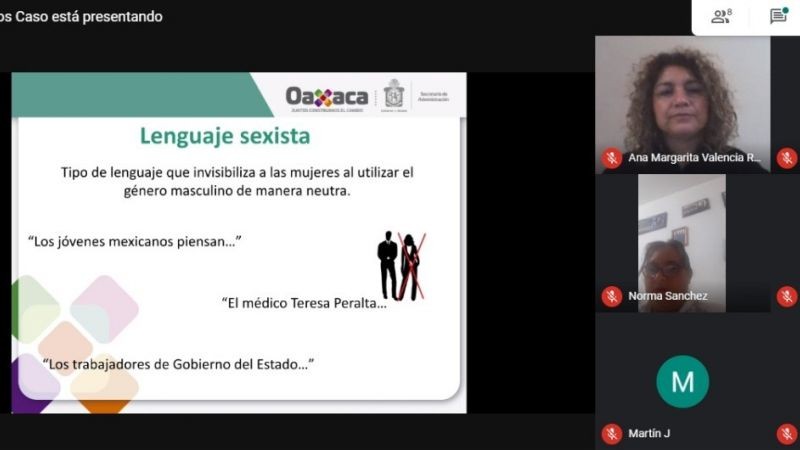 Coadyuva Administración a la igualdad de género con Taller Lenguaje Incluyente No Sexista