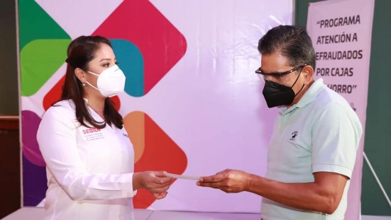 Inicia Sebien entrega de apoyos a ahorradores defraudados