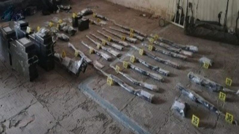Encontraron armamento de la GN en un búnker del CJNG: fue sustraído durante los incidentes en La Boquilla