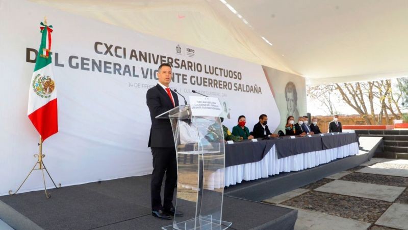 Los ideales de Vicente Guerrero siguen vivos y su ejemplo debe seguir vigente: Gobernador de Oaxaca
