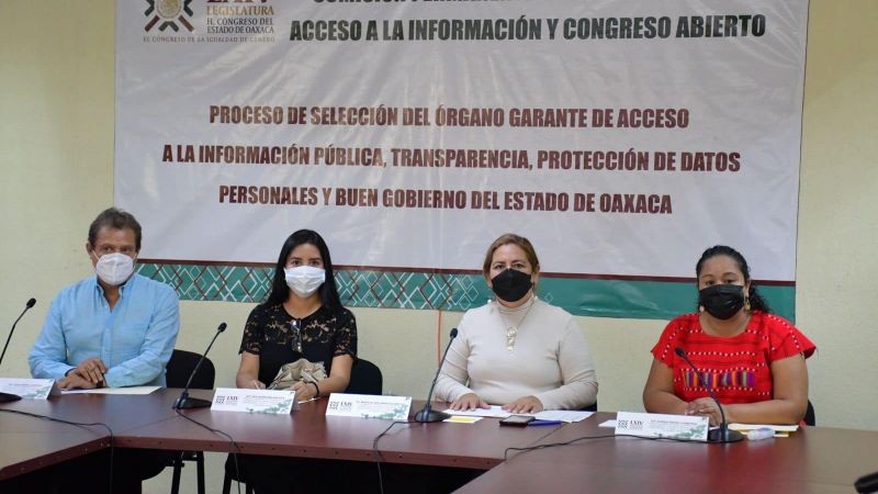 Inicia 64 Legislatura entrevistas de aspirantes al nuevo Órgano de Transparencia de Oaxaca.
