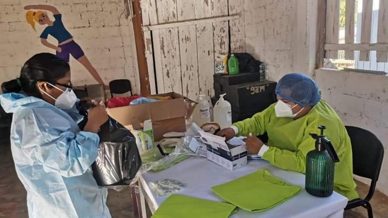 Atienden los SSO brote de COVID en San Juan del Río Choapam