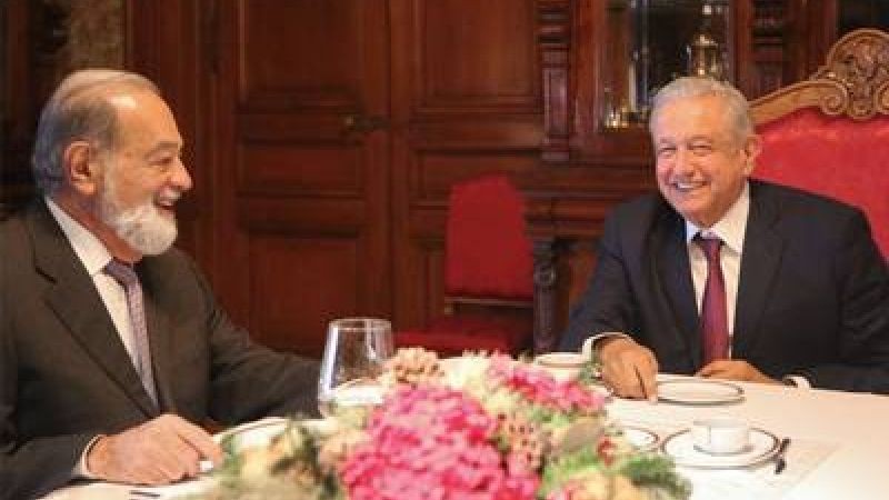“Amigo y buen empresario”: AMLO se reunió con Carlos Slim en Palacio Nacional